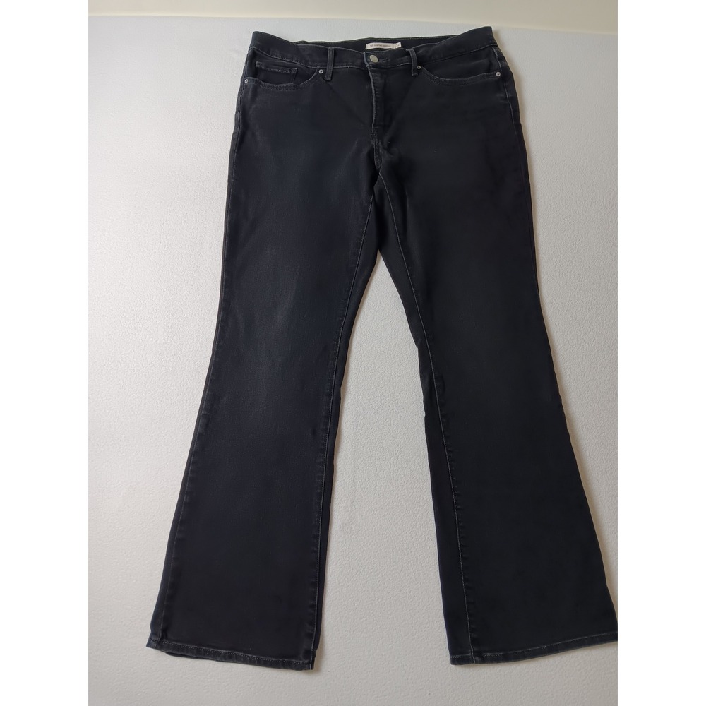Levis 315 Shaping Bootcut Jeans Womens 32x32 Black Mid Rise Stretch 19834-0133